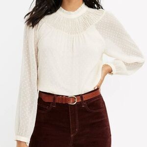 LOFT boho peasant top